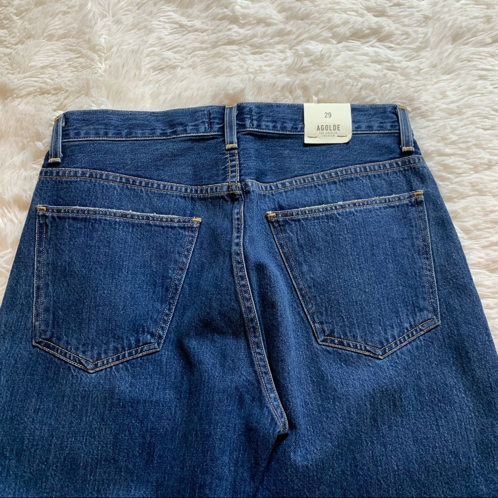 NWT AGOLDE CUT OFF TAPERED HERO JEAN - DESOLATE - Picture 6 of 7